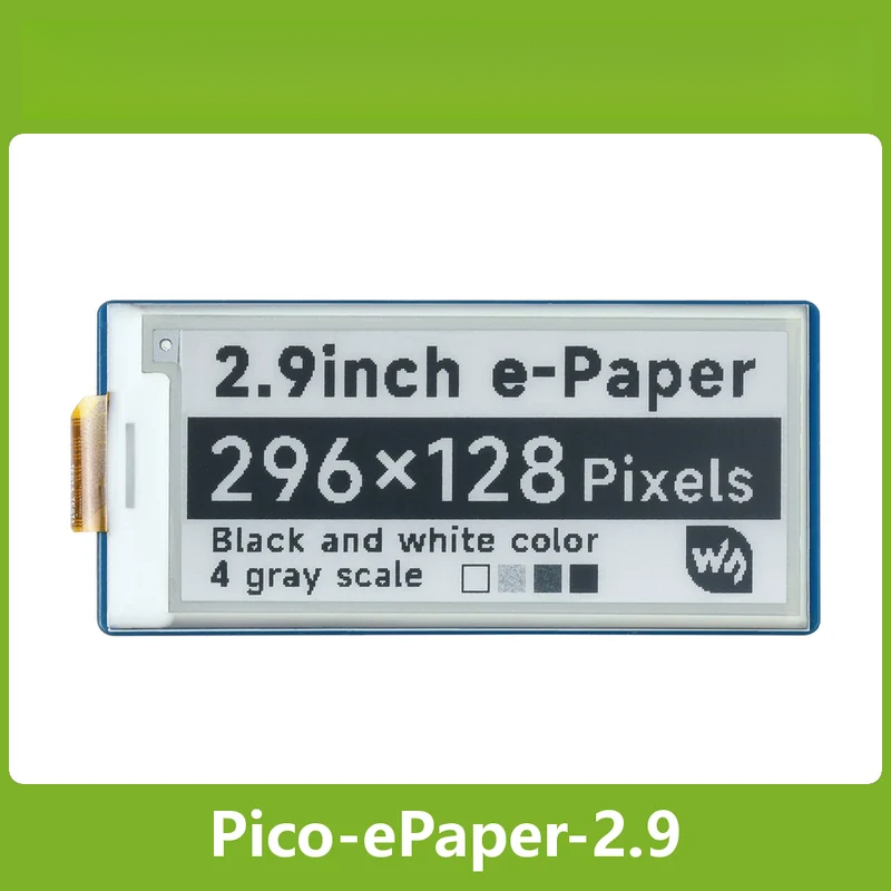 Raspberry Pi Pico için 2.9 inç - Display Epaper 2.9 incelemesi ve fiyatı
