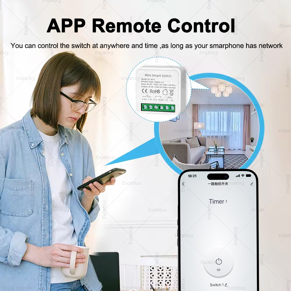 16A Zigbee 3.0 Mini Akıllı DIY - Smart Home Automation Diy incelemesi ve fiyatı